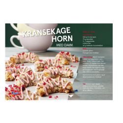 Se lækker opskrift på Kransekage horn